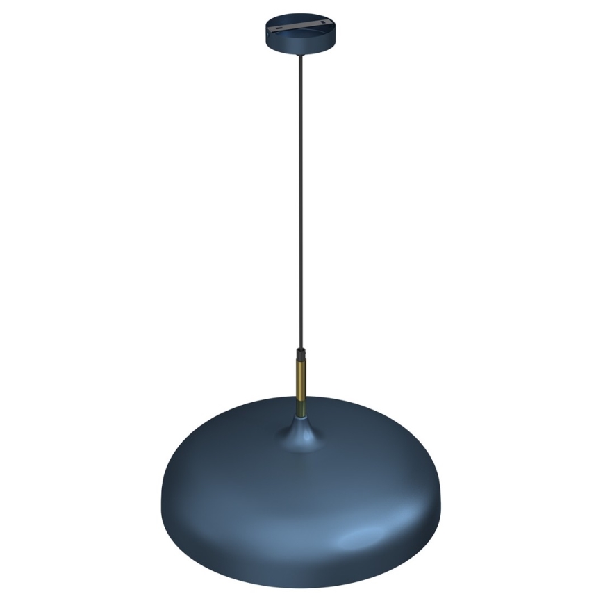 Lustra ar auklu LINCOLN 1xE27/60W/230V d. 45 cm zila