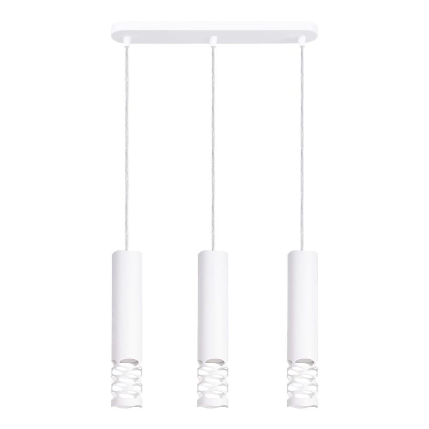 Lustra ar auklu LIRO 3xGU10/10W/230V balta