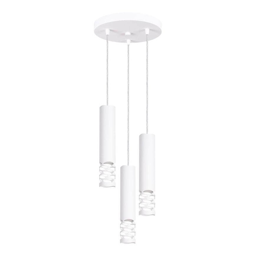 Lustra ar auklu LIRO 3xGU10/10W/230V balta