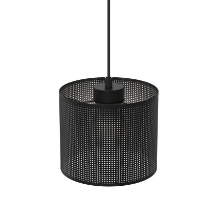 Lustra ar auklu LOFT SHADE 1xE27/60W/230V d. 18 cm melna