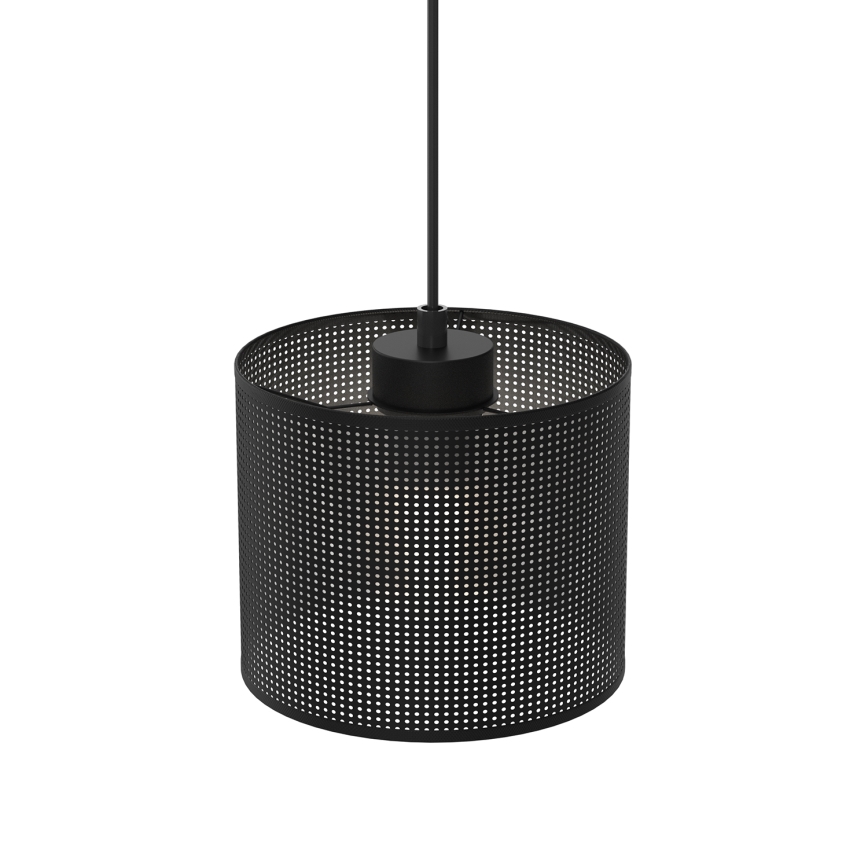Lustra ar auklu LOFT SHADE 1xE27/60W/230V d. 18 cm melna