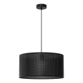 Lustra ar auklu LOFT SHADE 1xE27/60W/230V d. 40 cm melna