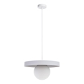 Lustra ar auklu LOME 1xE27/60W/230V balta