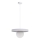 Lustra ar auklu LOME 1xE27/60W/230V balta