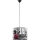 Lustra ar auklu LONDON 1xE27/15W/230V pelēka