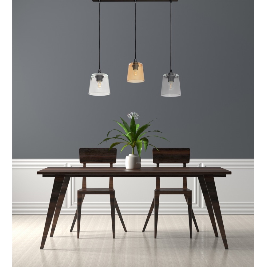 Lustra ar auklu LUCEA 3xE27/15W/230V
