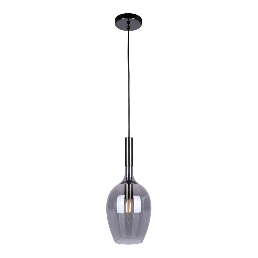 Lustra ar auklu LUGANO 1xE14/40W/230V pelēka