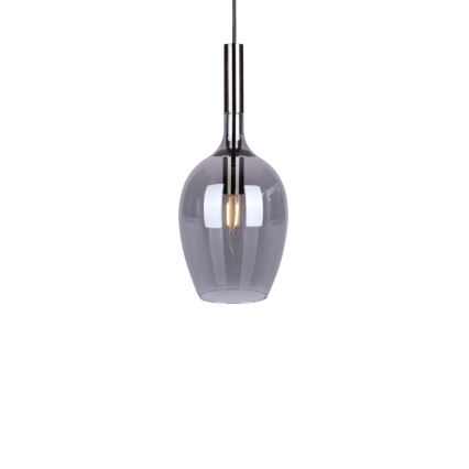 Lustra ar auklu LUGANO 1xE14/40W/230V pelēka