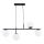 Lustra ar auklu LUNA 4xE14/10W/230V melna