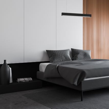 Lustra ar auklu LUNGO T8 1xG13/9W/230V melna