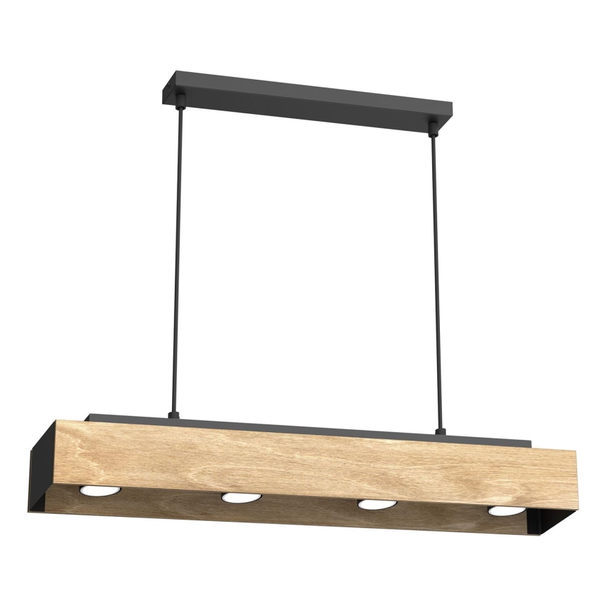 Lustra ar auklu MAISON 4xGU10/8W/230V brūna/ozols
