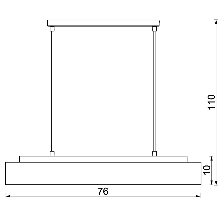 Lustra ar auklu MAISON 4xGU10/8W/230V brūna/ozols