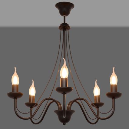 Lustra ar auklu MALBO II 5xE14/10W/230V