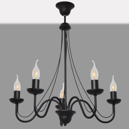 Lustra ar auklu MALBO II 5xE14/10W/230V