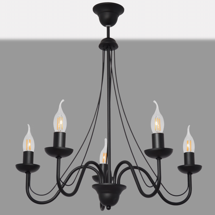 Lustra ar auklu MALBO II 5xE14/10W/230V