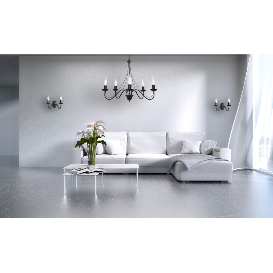 Lustra ar auklu MALBO II 5xE14/10W/230V