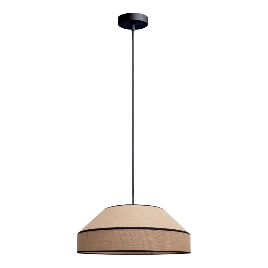 Lustra ar auklu MANISO 1xE27/60W/230V d. 45 cm bēša
