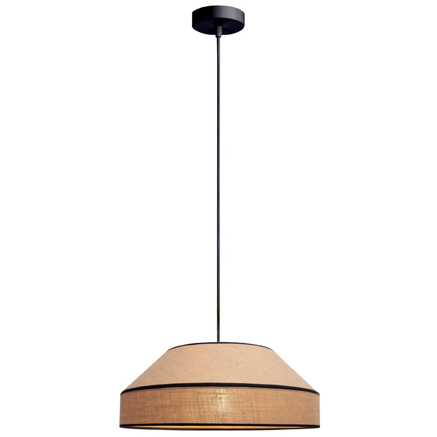 Lustra ar auklu MANISO 1xE27/60W/230V d. 45 cm bēša