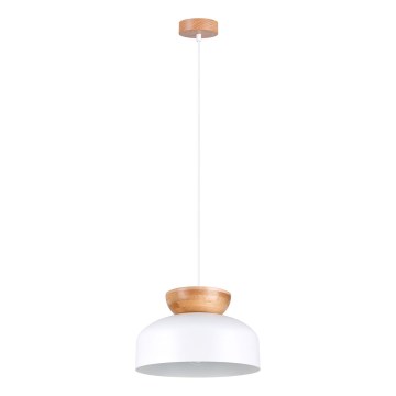 Lustra ar auklu MARION 1xE27/15W/230V d. 29,5 cm balta