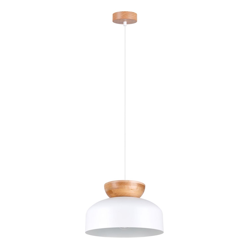 Lustra ar auklu MARION 1xE27/15W/230V d. 29,5 cm balta