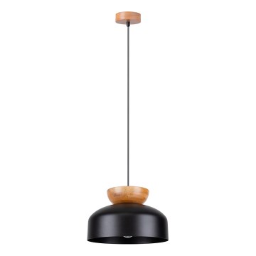 Lustra ar auklu MARION 1xE27/15W/230V d. 29,5 cm melna