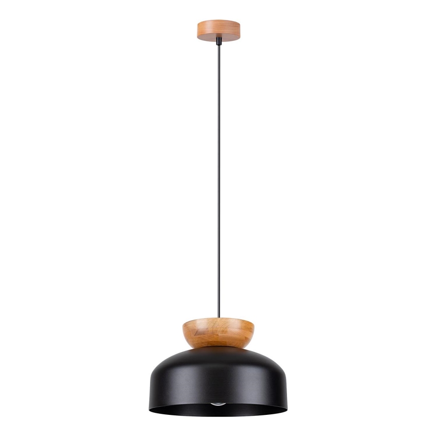 Lustra ar auklu MARION 1xE27/15W/230V d. 29,5 cm melna