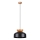 Lustra ar auklu MARION 1xE27/15W/230V d. 29,5 cm melna