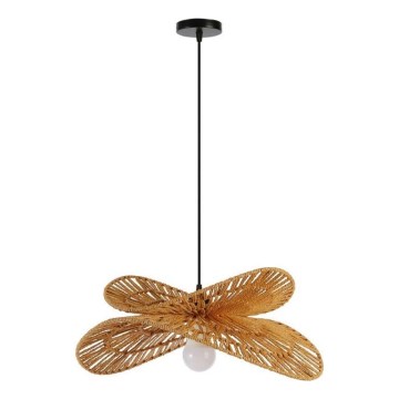 Lustra ar auklu MARIPOSA 1xE27/40W/230V d. 50 cm džutas