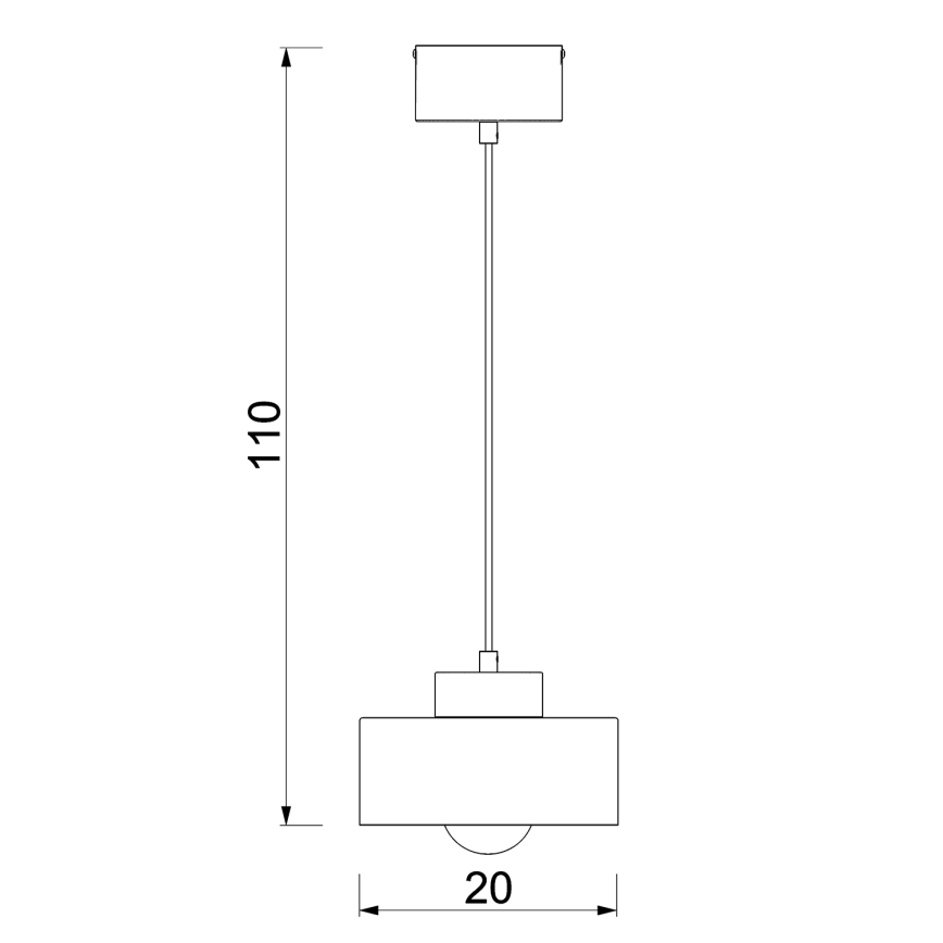 Lustra ar auklu MARTI 1xE27/15W/230V balta/spīdīgi hromēts