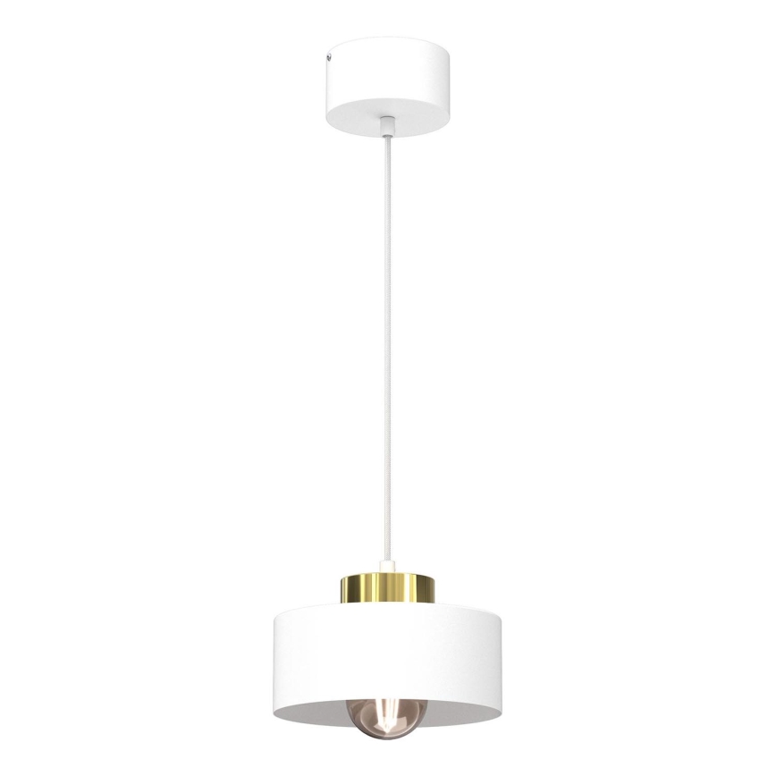 Lustra ar auklu MARTI 1xE27/15W/230V balta/zelta
