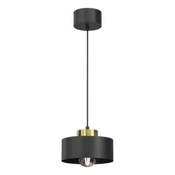 Lustra ar auklu MARTI 1xE27/15W/230V melna/zelta