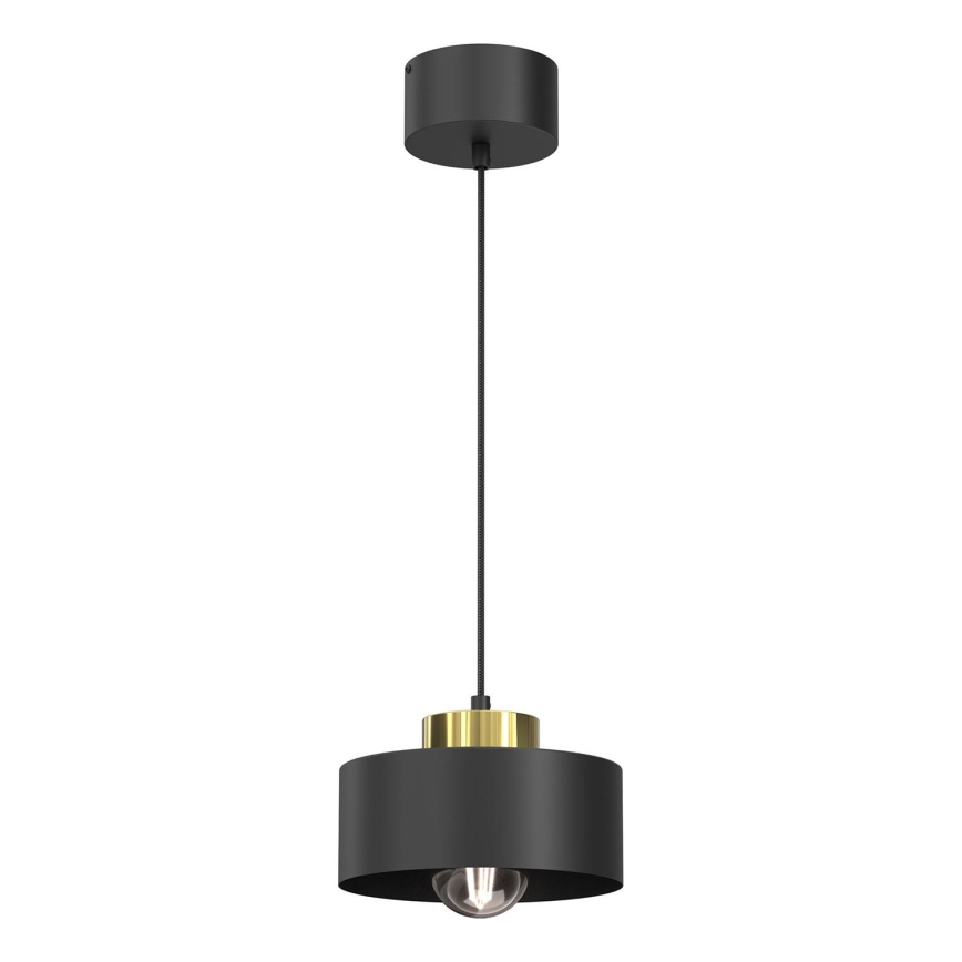 Lustra ar auklu MARTI 1xE27/15W/230V melna/zelta