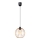 Lustra ar auklu MATT 1xE27/60W/230V melna/vara