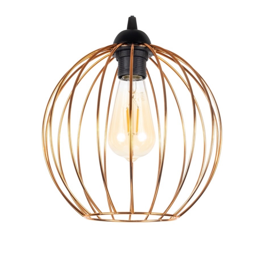 Lustra ar auklu MATT 3xE27/60W/230V melna/vara