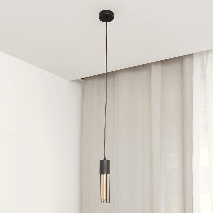 Lustra ar auklu MELODY 1xE27/15W/230V melna