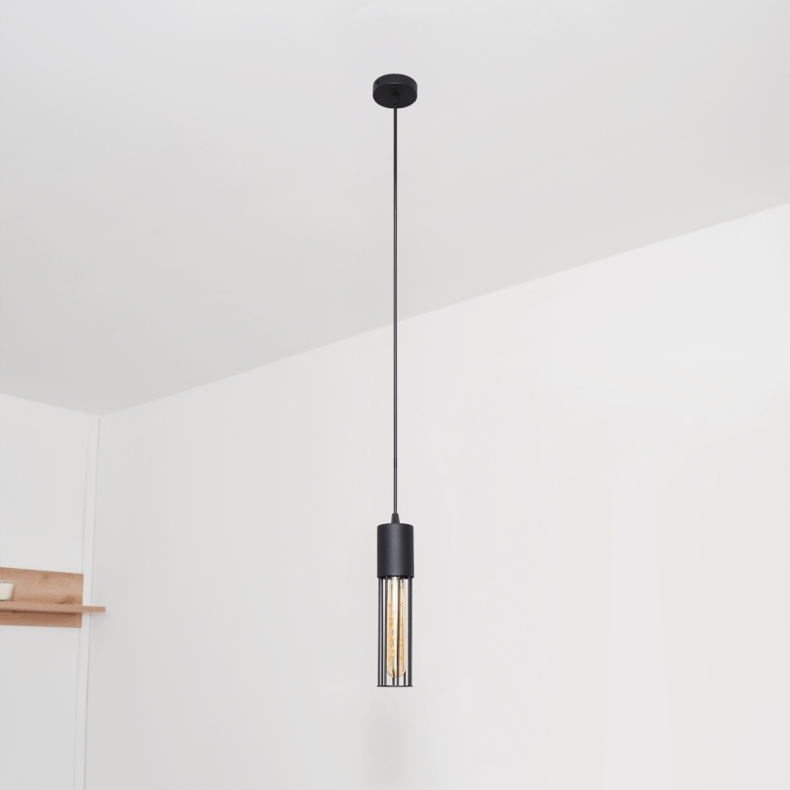 Lustra ar auklu MELODY 1xE27/15W/230V melna