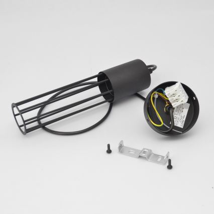 Lustra ar auklu MELODY 1xE27/15W/230V melna
