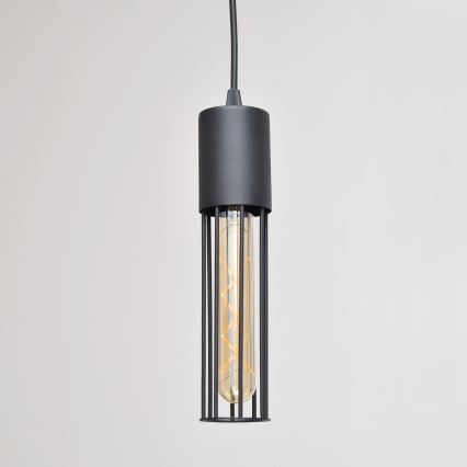 Lustra ar auklu MELODY 2xE27/15W/230V melna
