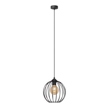 Lustra ar auklu MERCURE 1xE27/15W/230V diametrs 24 cm melna
