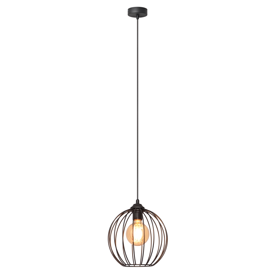 Lustra ar auklu MERCURE 1xE27/15W/230V diametrs 24 cm melna