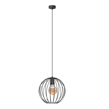 Lustra ar auklu MERCURE 1xE27/15W/230V diametrs 30 cm melna