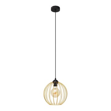 Lustra ar auklu MERCURE 1xE27/15W/230V zelta/melna
