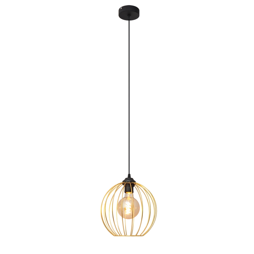 Lustra ar auklu MERCURE 1xE27/15W/230V zelta/melna