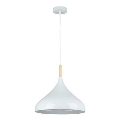 Lustra ar auklu MIKO 1xE27/60W/230V d. 32 cm balta