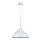 Lustra ar auklu MIKO 1xE27/60W/230V d. 32 cm balta