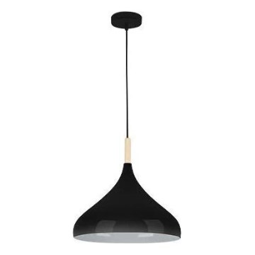 Lustra ar auklu MIKO 1xE27/60W/230V d. 32 cm melna