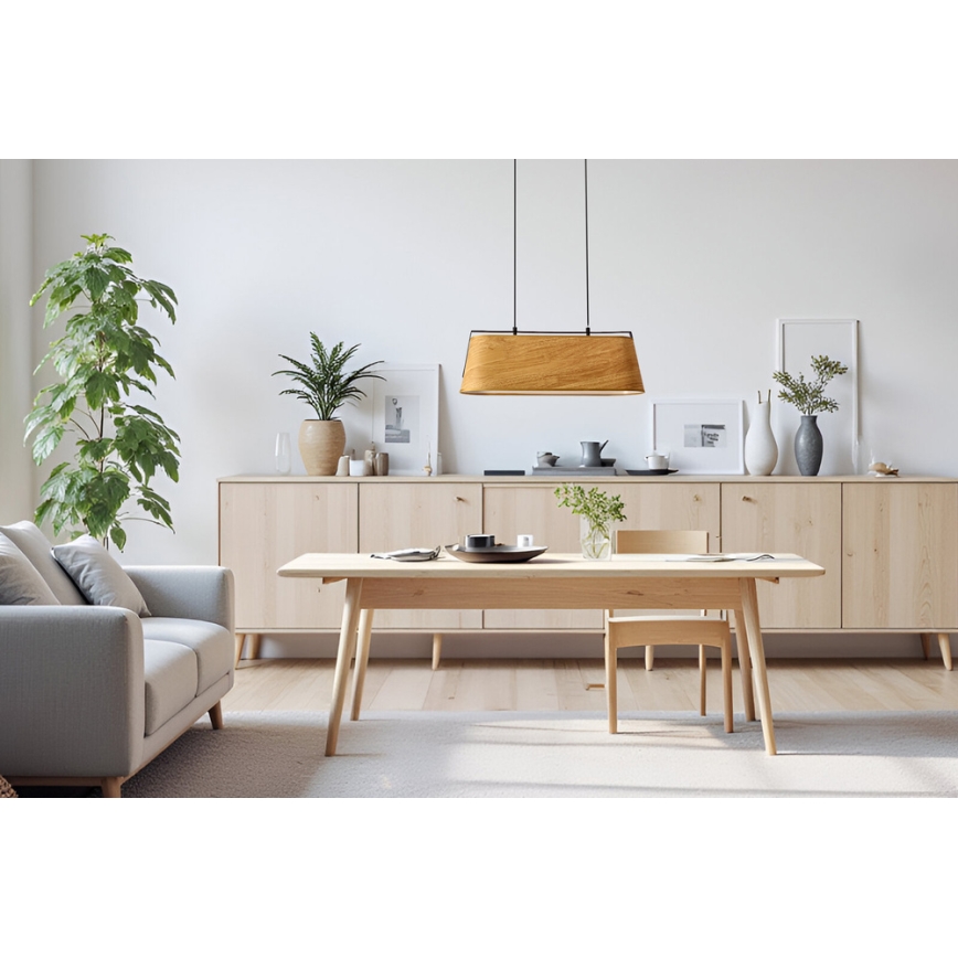 Lustra ar auklu MILBURY 2xE27/40W/230V brūna