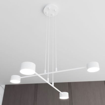 Lustra ar auklu MODUS 4xGX53/10W/230V balta