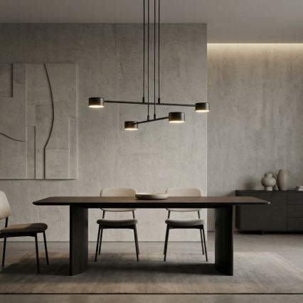 Lustra ar auklu MODUS 4xGX53/12W/230V melna