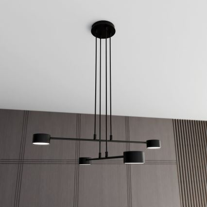 Lustra ar auklu MODUS 4xGX53/12W/230V melna